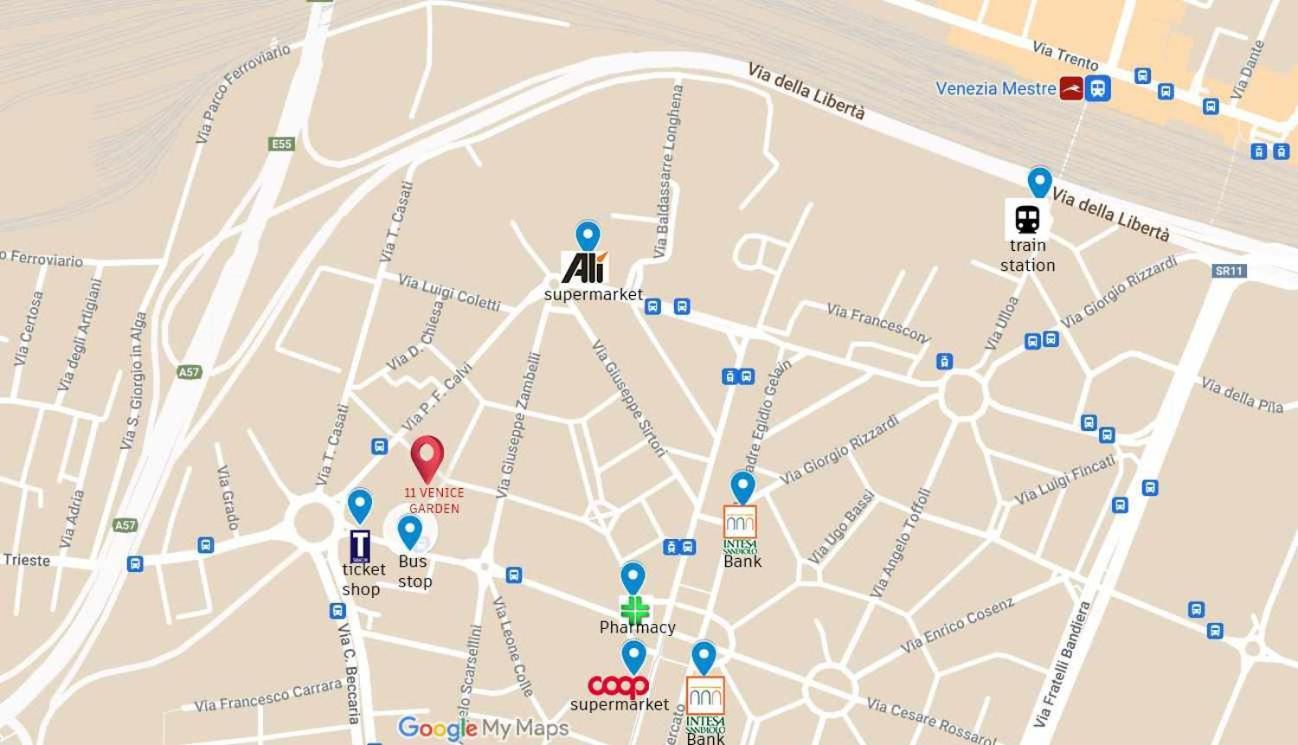 마르게라 11 Venice Garden Private Garden Parking Free 아파트 외부 사진